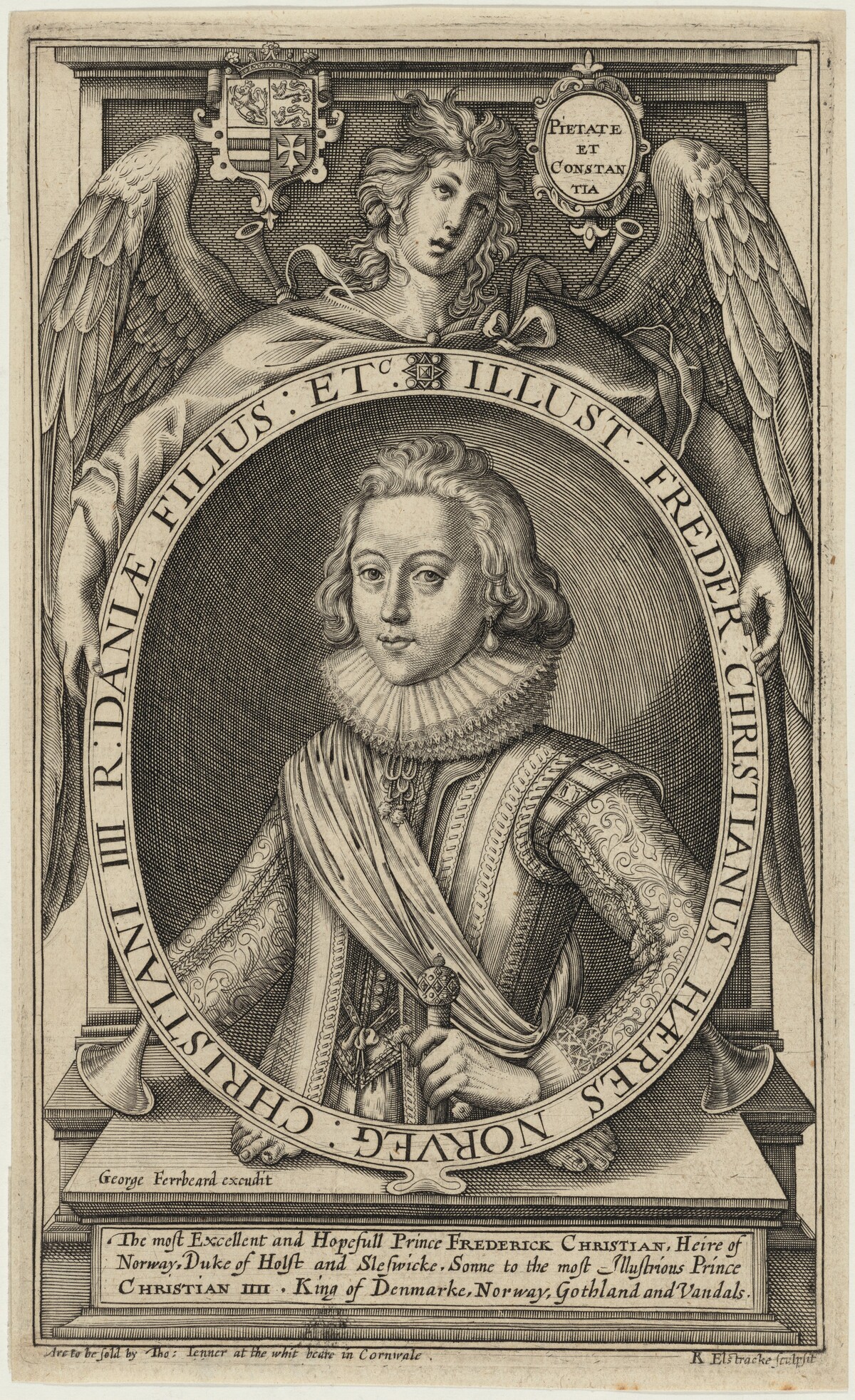 Frederick Christian of Denmark by Renold Elstrack