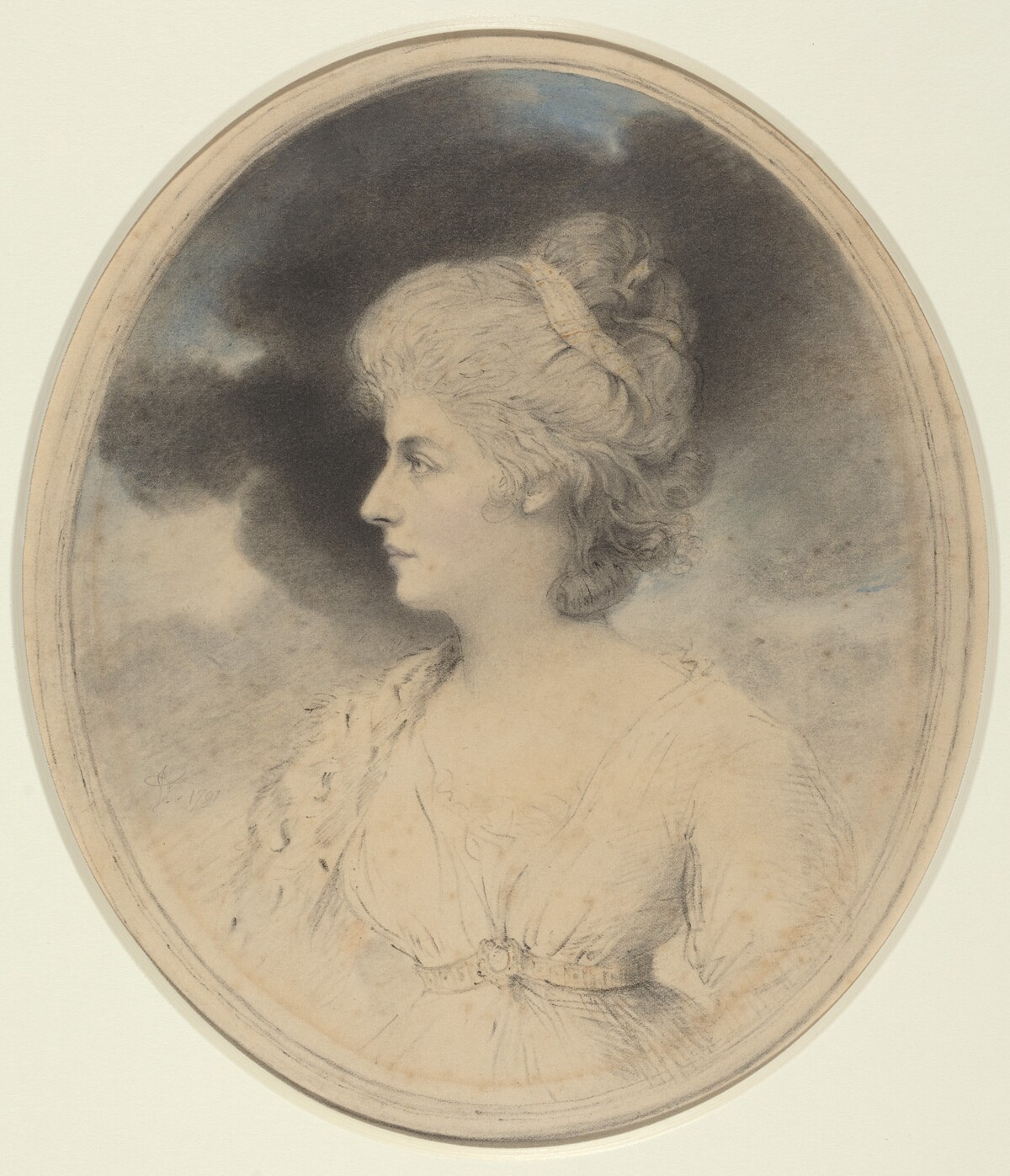 Portrait of a Woman in Profile by John Downman
