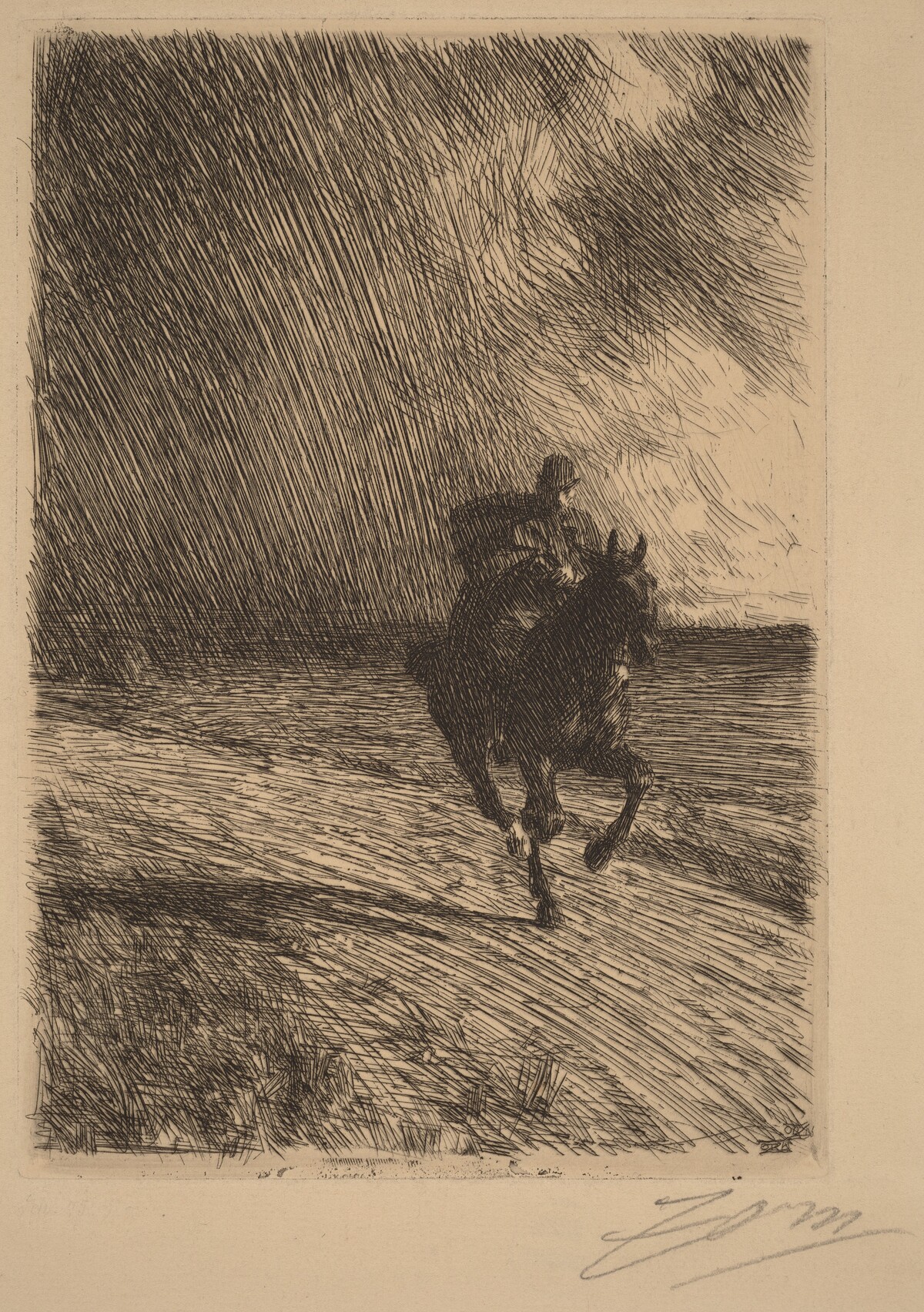 Storm by Anders Zorn