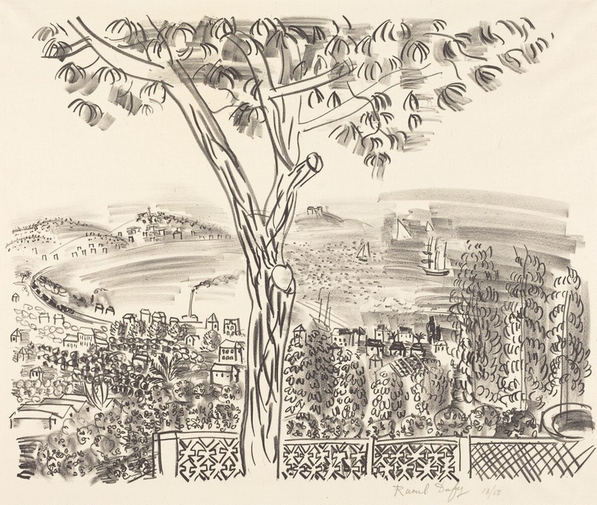 Le Golfe Juan by Raoul Dufy