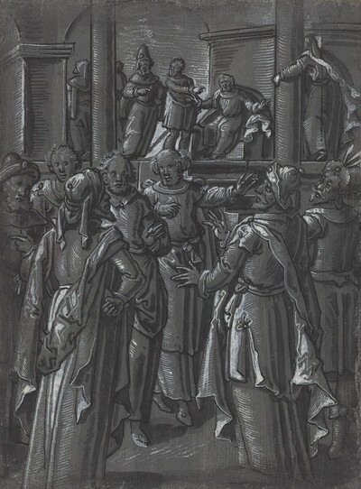 The High Priest before Pilate [verso]