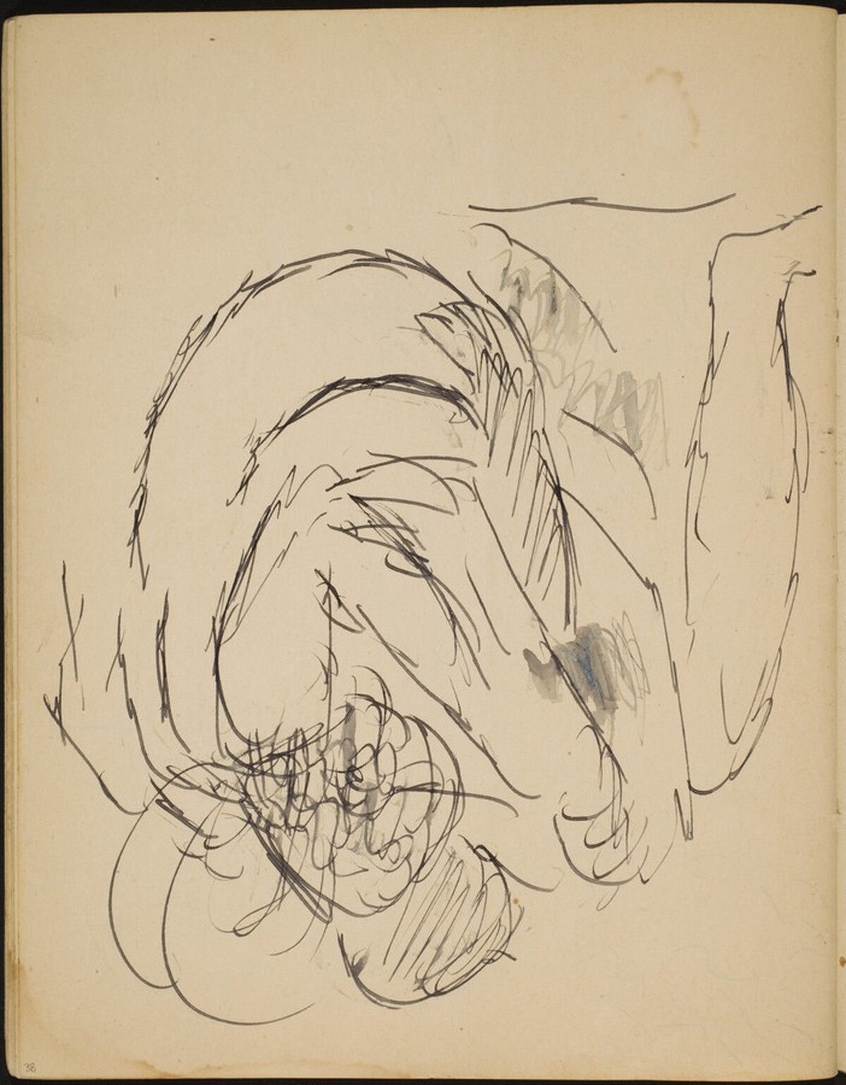 Sich umarmendes Paar (Embracing Couple) [p. 38] by Max Beckmann