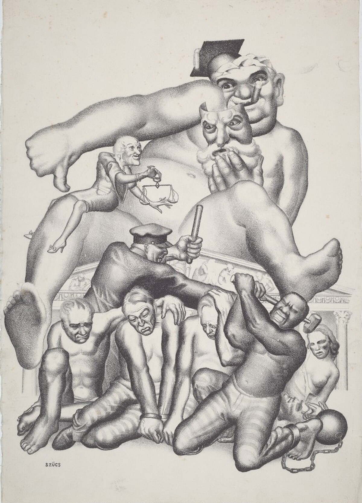 Untitled (Criminal Justice; A Satire) by Victor Szucs