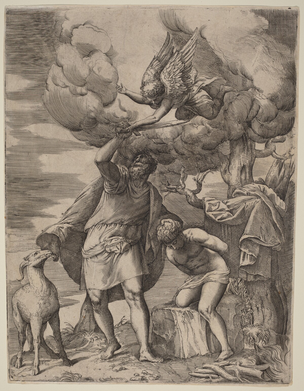 The Sacrifice of Abraham by Battista Franco