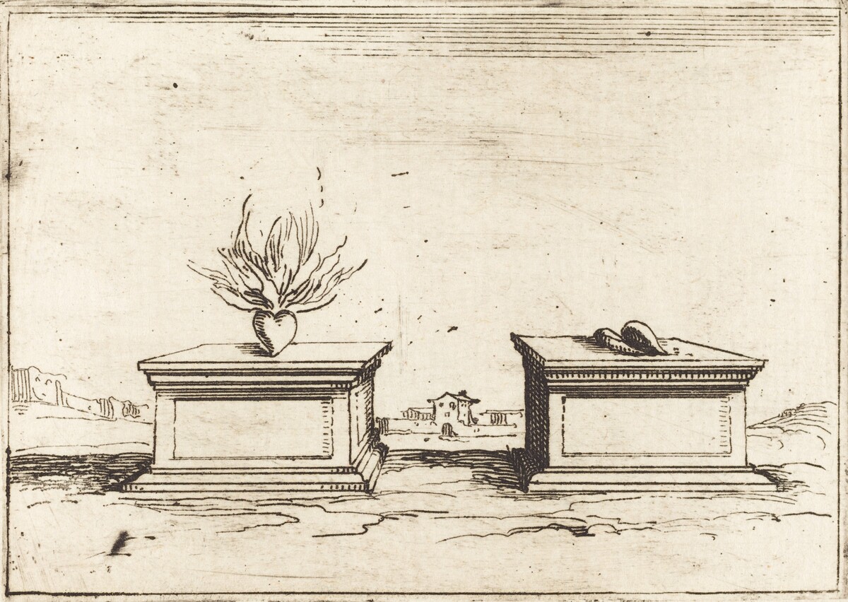 Two Hearts by Jacques Callot