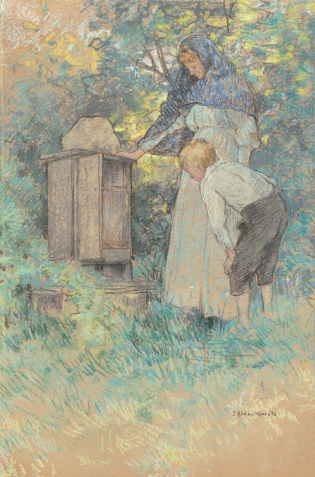 Watching the Bees by Julian Alden Weir
