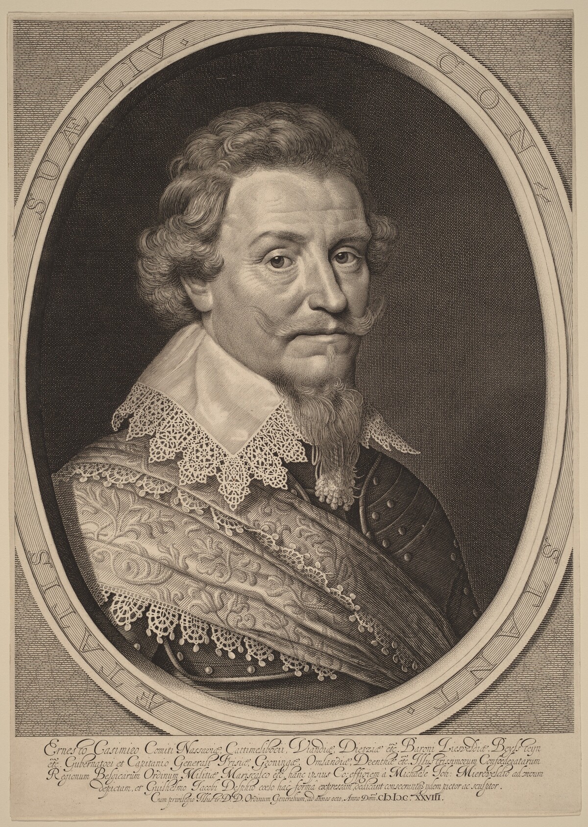 Ernest Casimir, Count of Nassau-Dietz by Willem Jacobsz Delff after Michiel van Miereveld