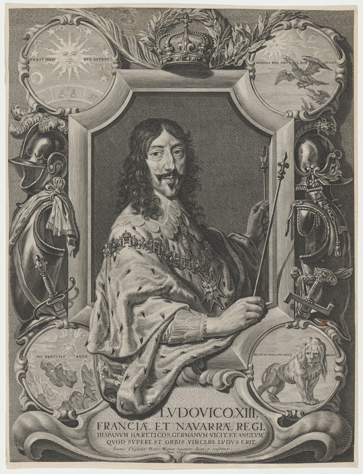 Louis XIII by Jeremias Falck after Justus van Verus
