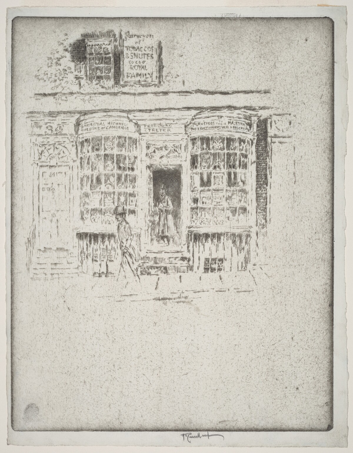 The Tobacco Shop by Joseph Pennell