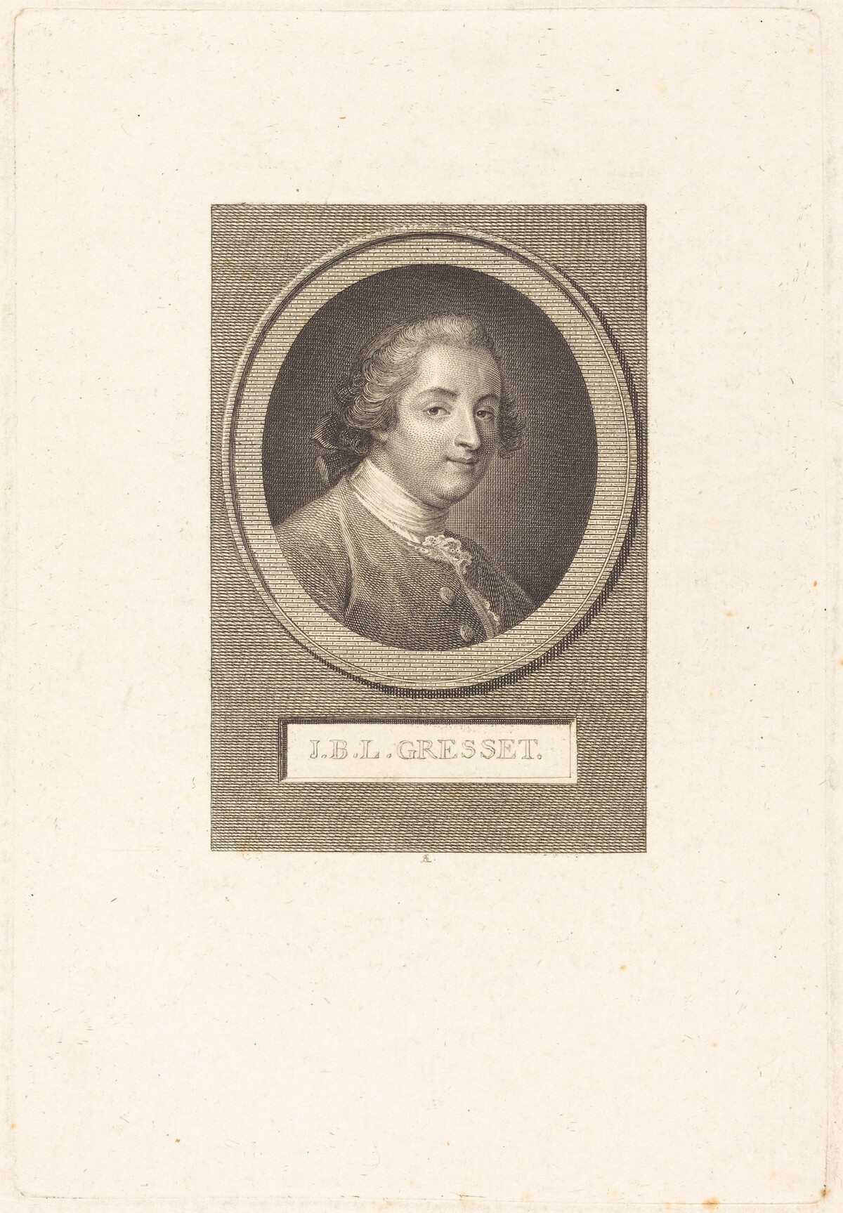 Jean-Baptiste-Louis Gresset by Augustin de Saint-Aubin