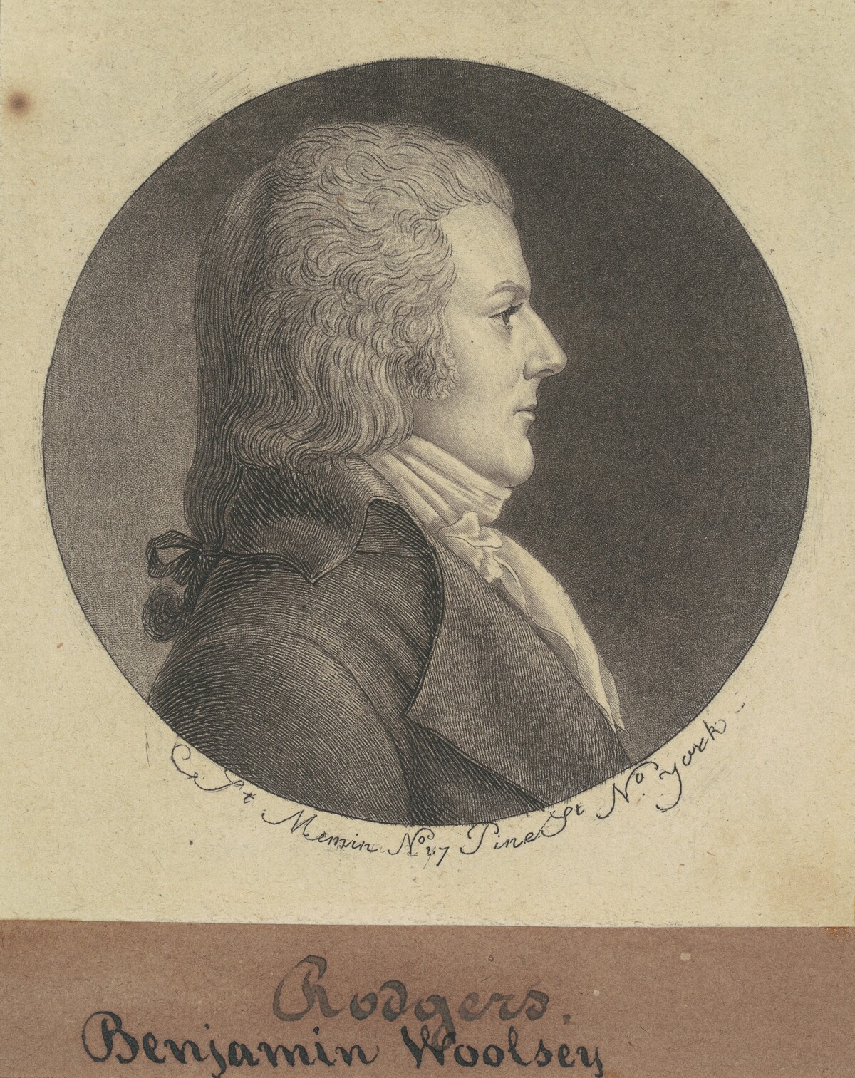 Benjamin Woolsey Rogers by Charles B. J. Févret de Saint-Mémin