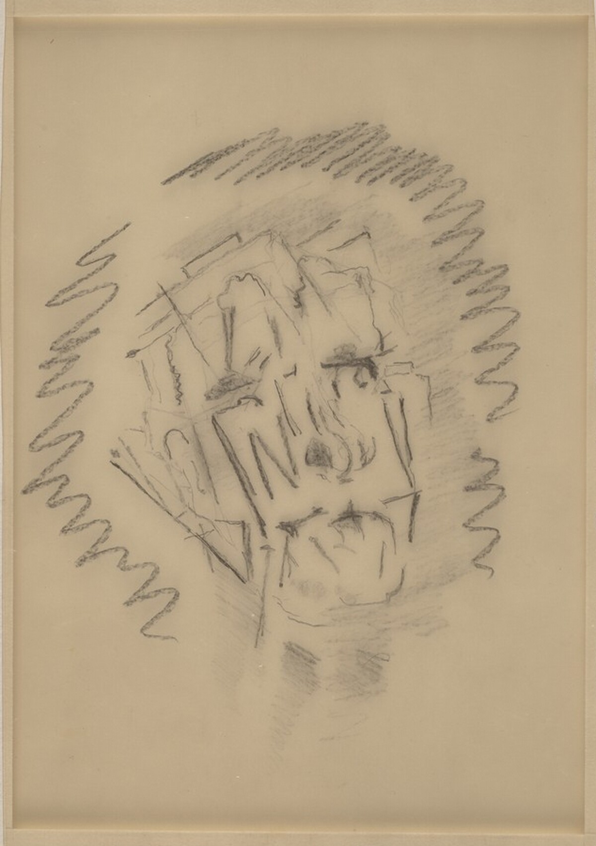 Head in Circular Format by John Marin