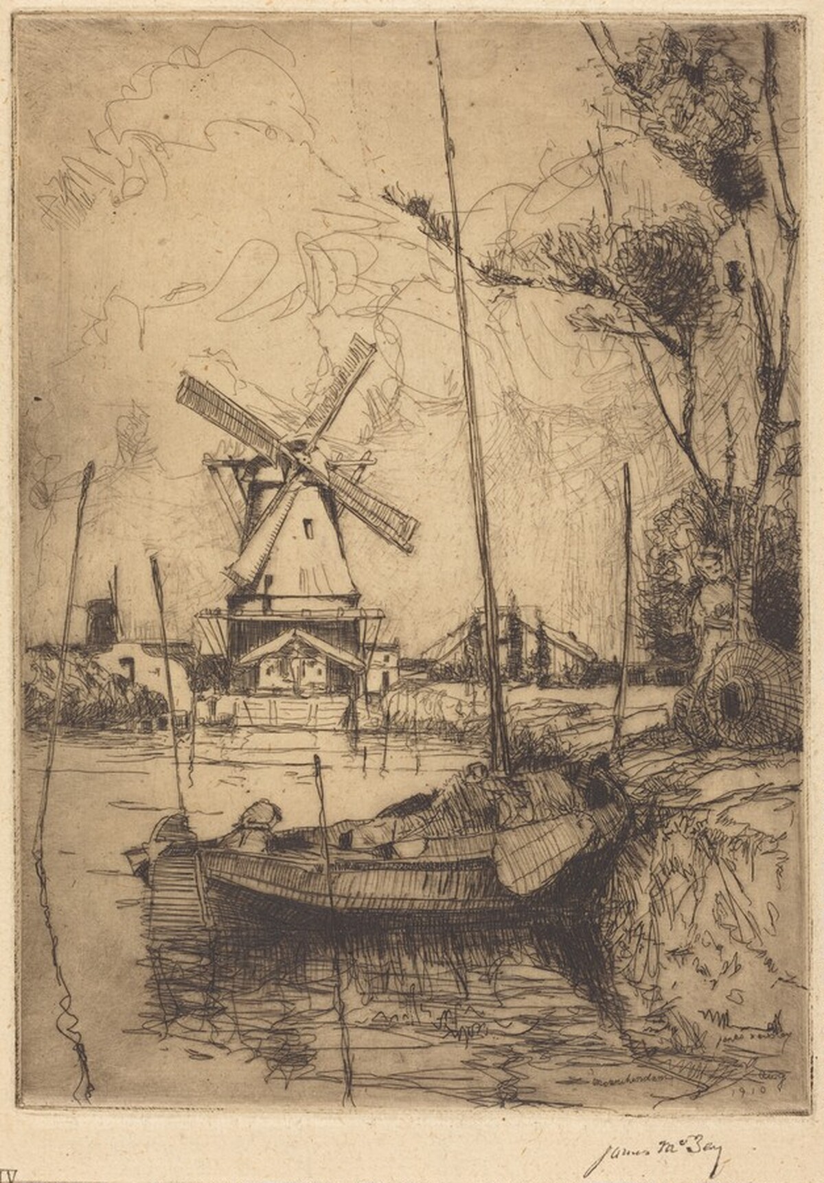 Monnickendam Sawmill by James McBey