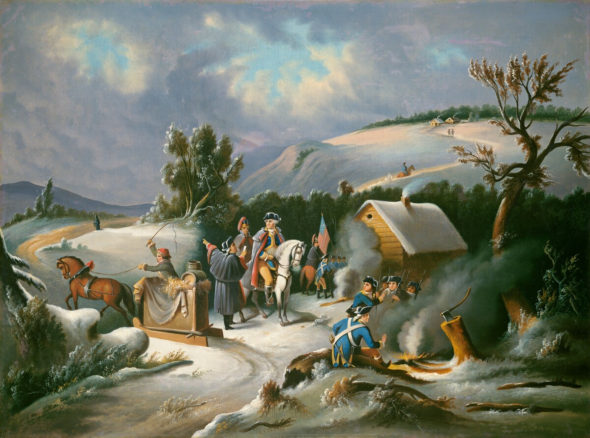 Washington at Valley Forge by American 19th Century
