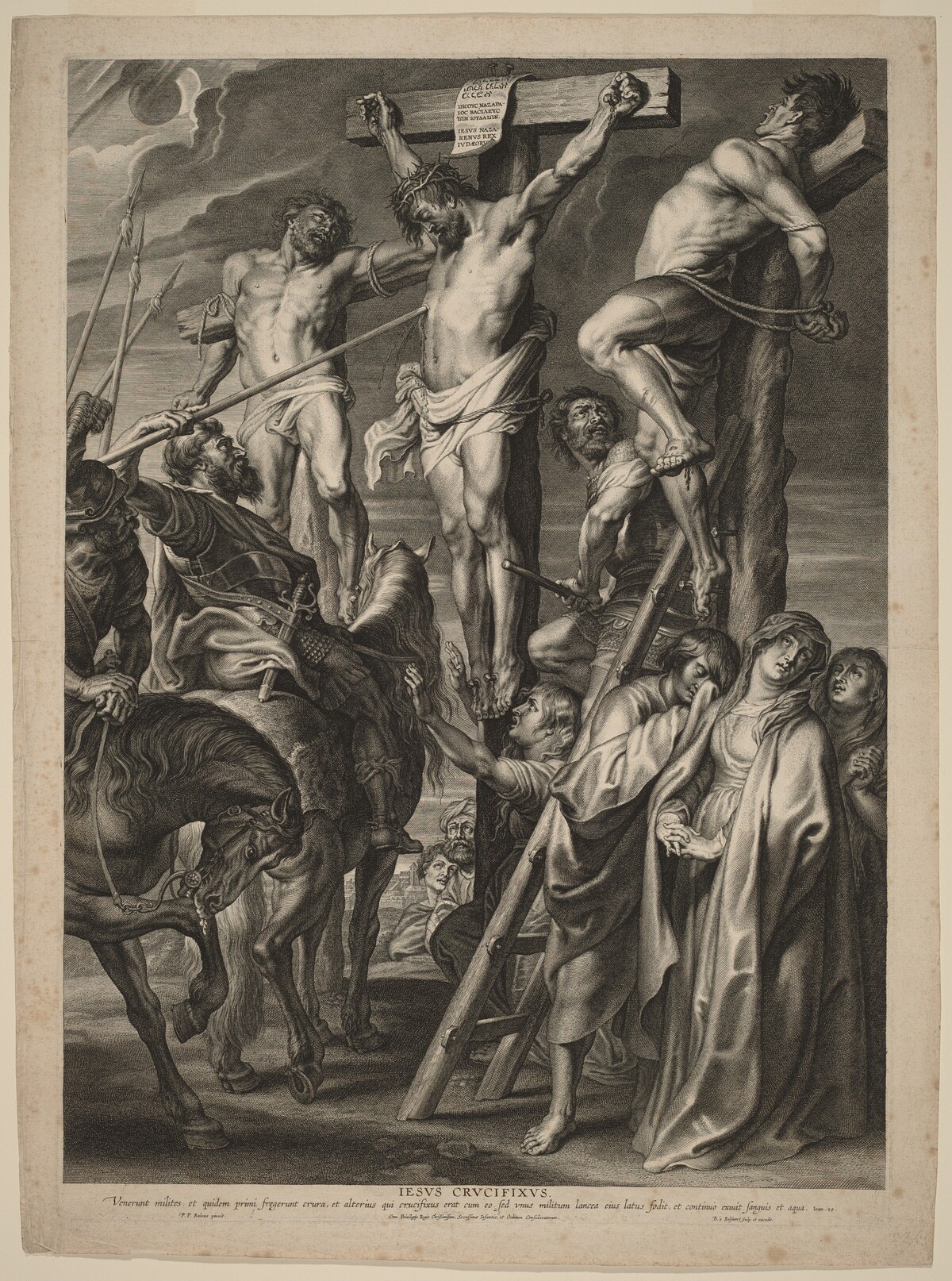 Le Coup de Lance by Boëtius Adams Bolswert after Sir Peter Paul Rubens