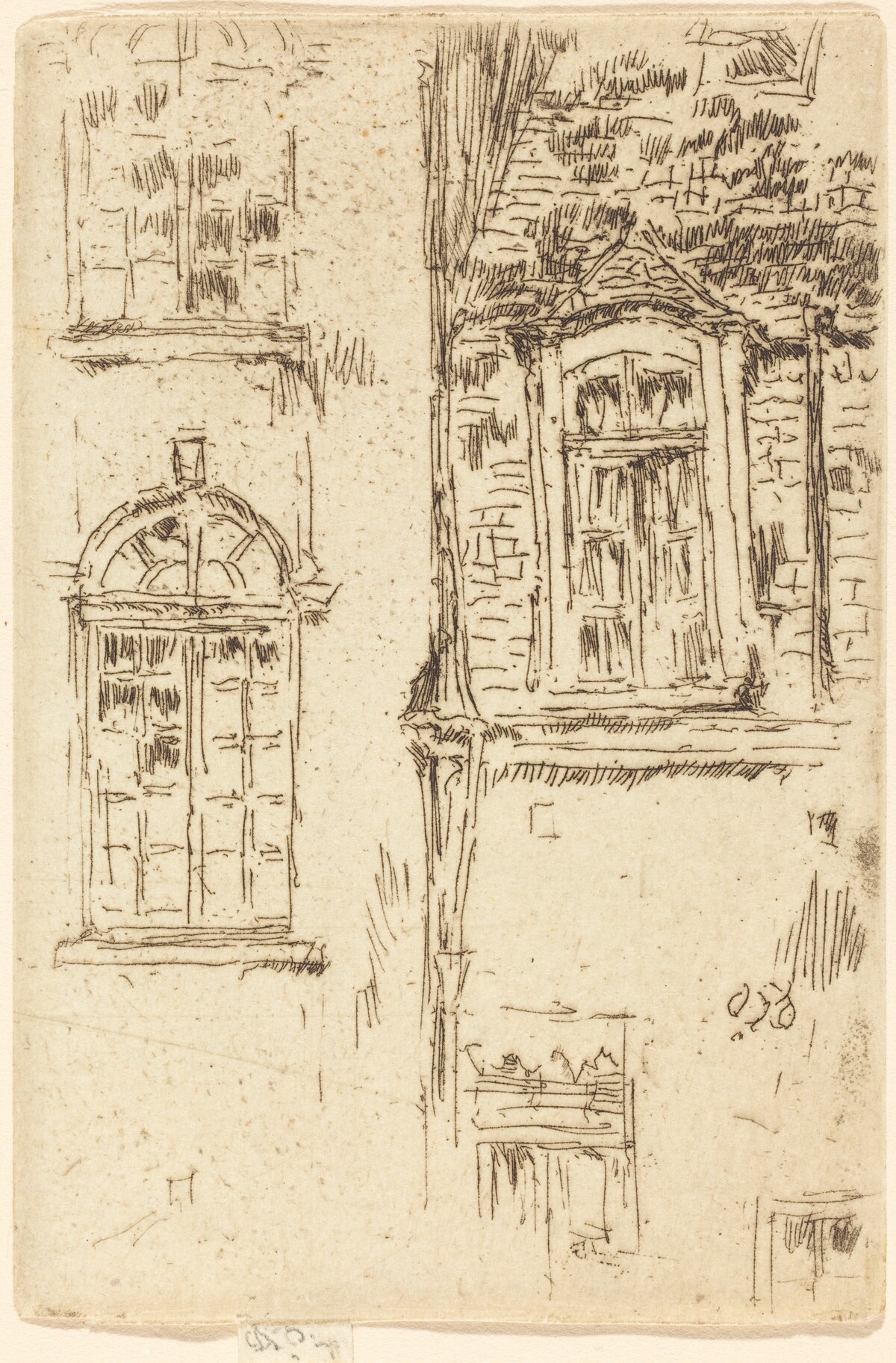 Windows Opposite Hotel, Bourges by James McNeill Whistler