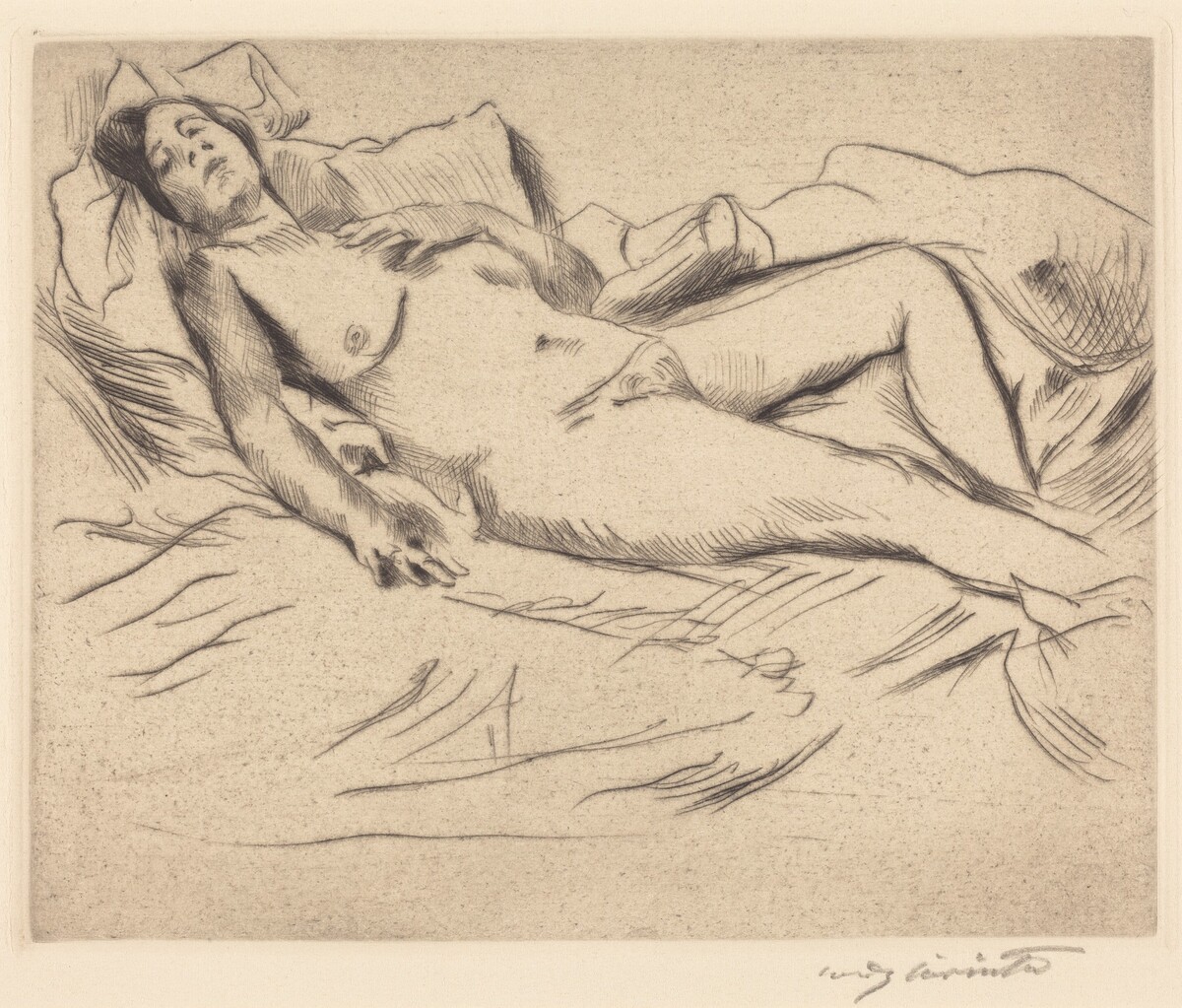 Schlafende (Sleeping Woman) by Lovis Corinth