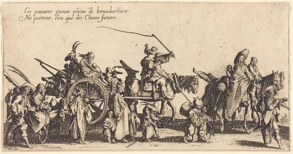 The Bohemians Marching: The Rear Guard by Jacques Callot