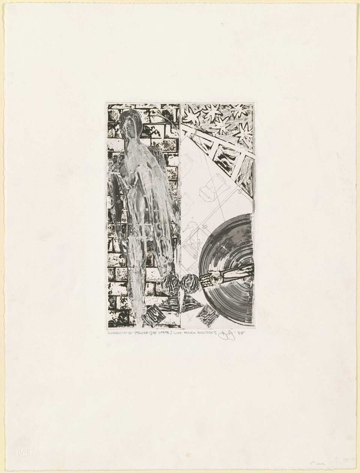Summer (Frontispiece for "Poems" by Wallace Stevens) [working proof of 1st state] by Jasper Johns