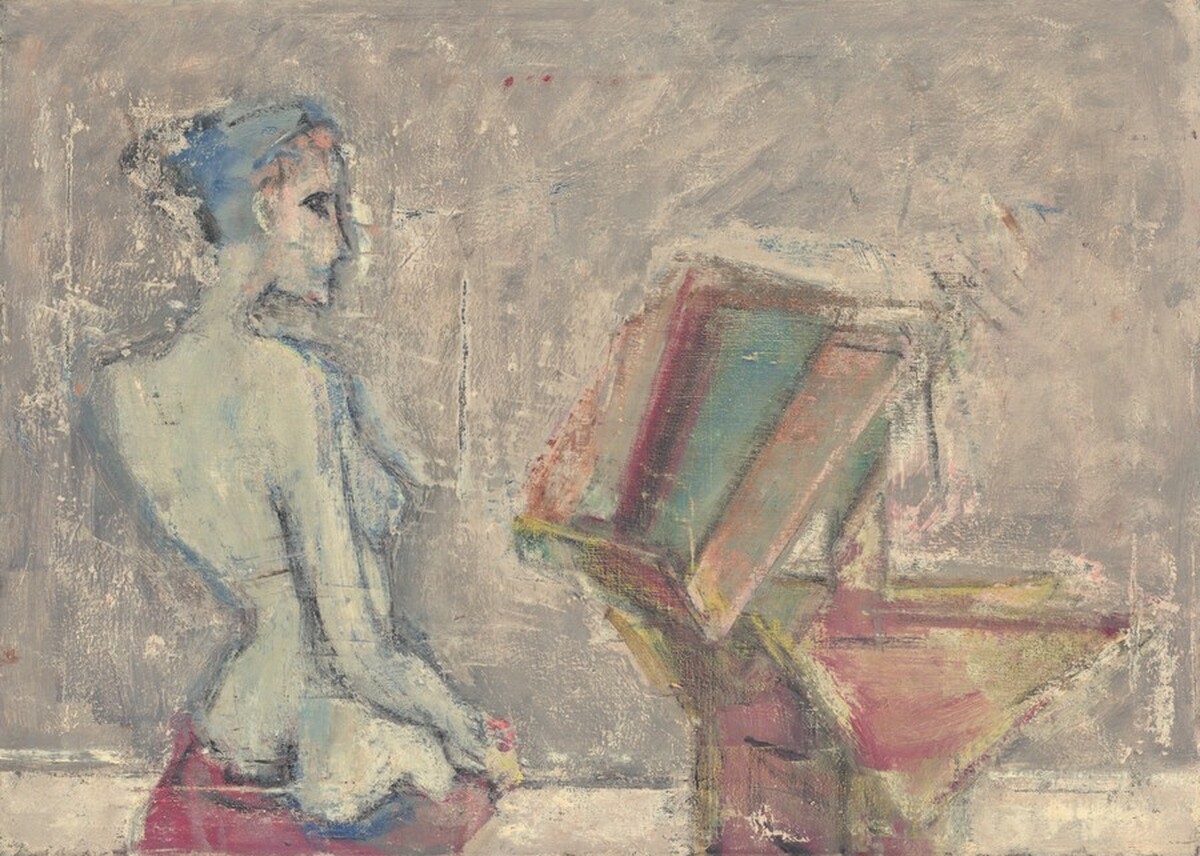 Untitled (nude) [reverse] by Mark Rothko