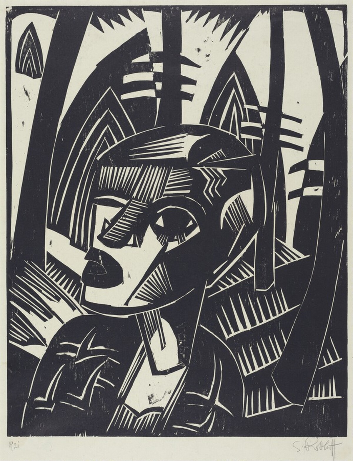 Woman in the Woods (Frau im Wald) by Karl Schmidt-Rottluff