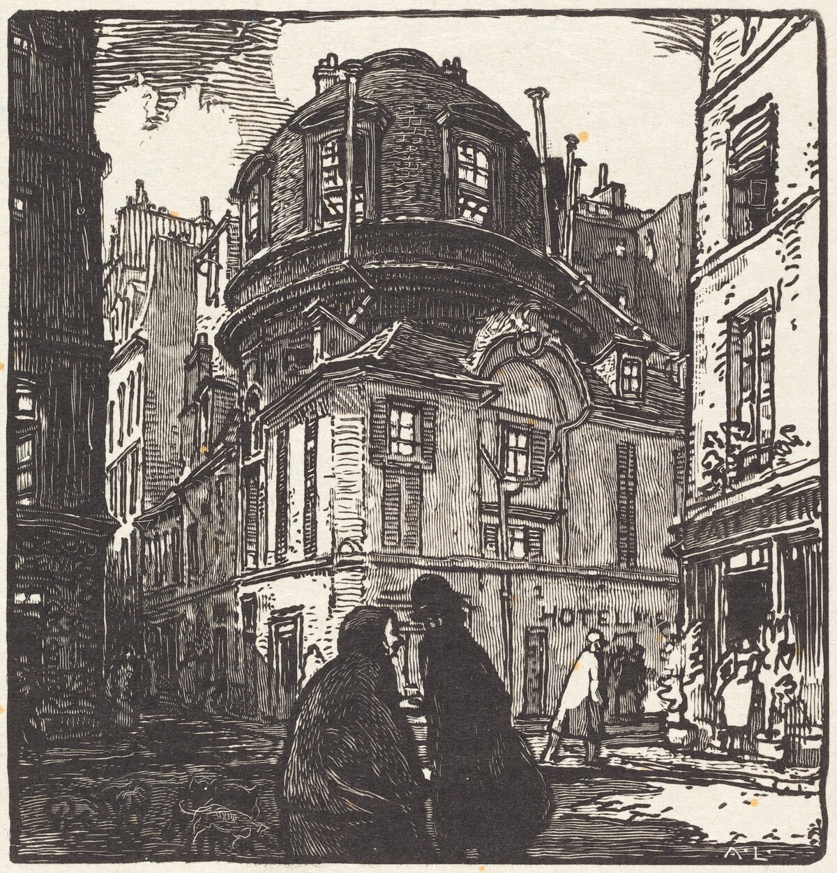 L'ancienne academie de medecine by Auguste Lepère