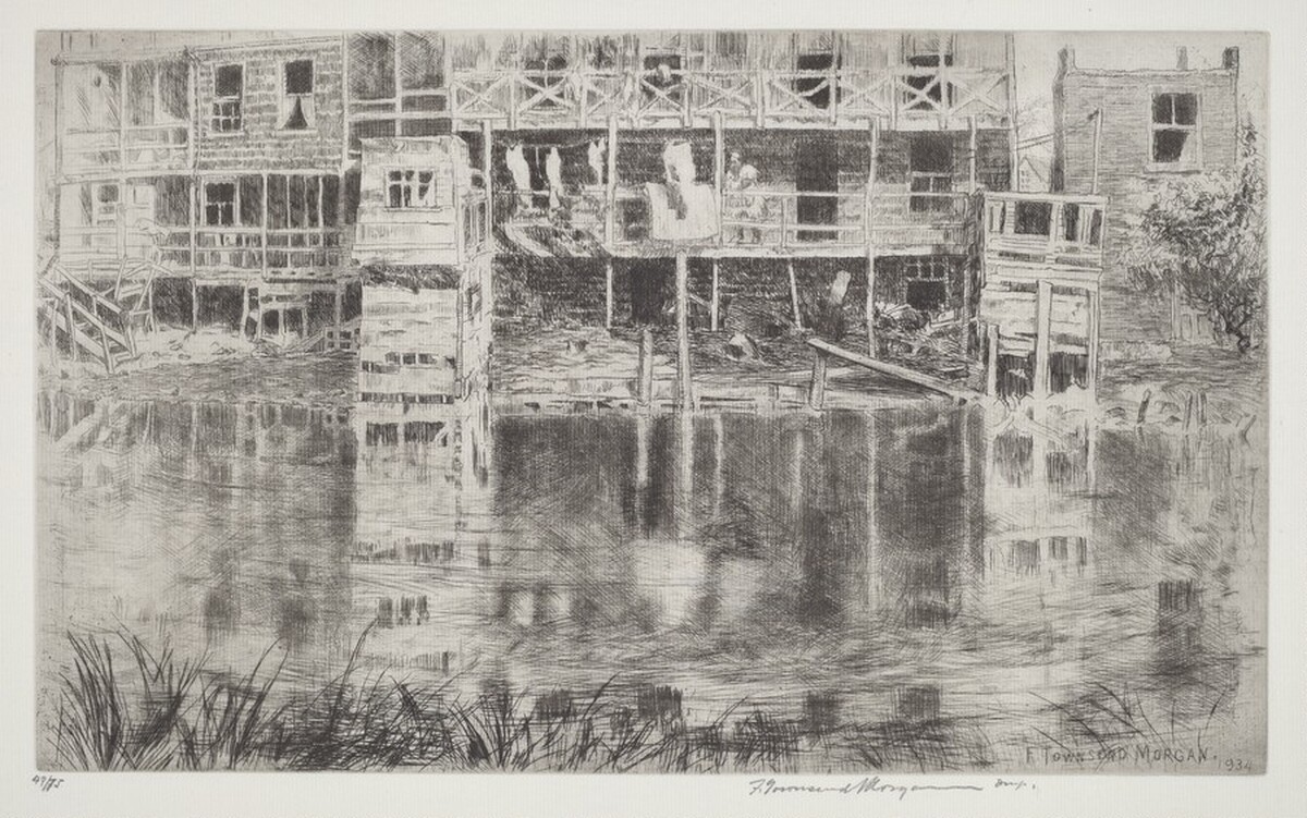 Tenements - The Mine Hole by Franklin Townsend Morgan