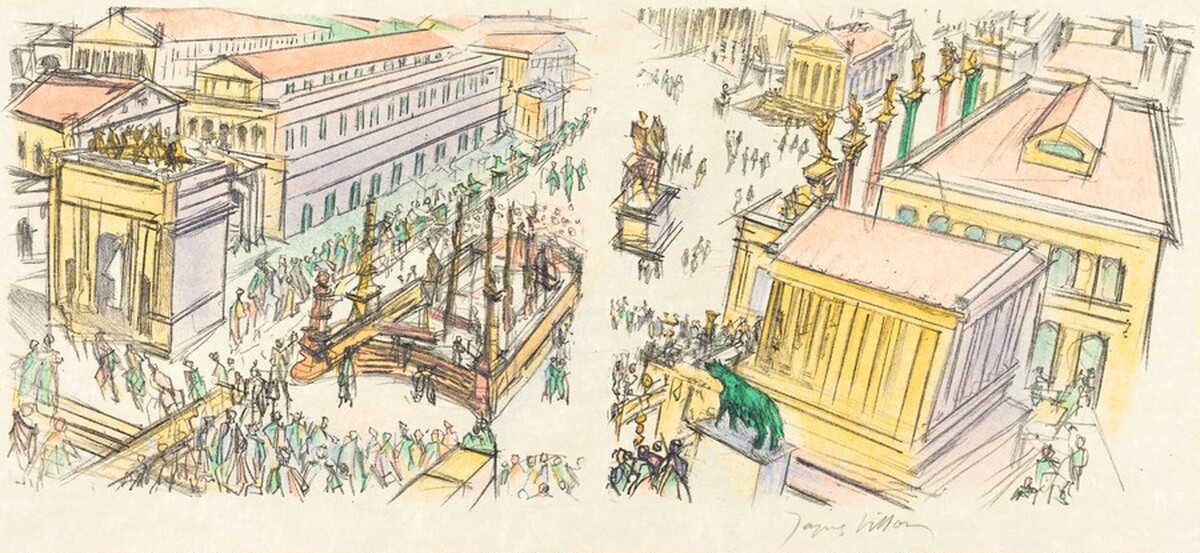 First Bucolic: Imperial Rome by Jacques Villon