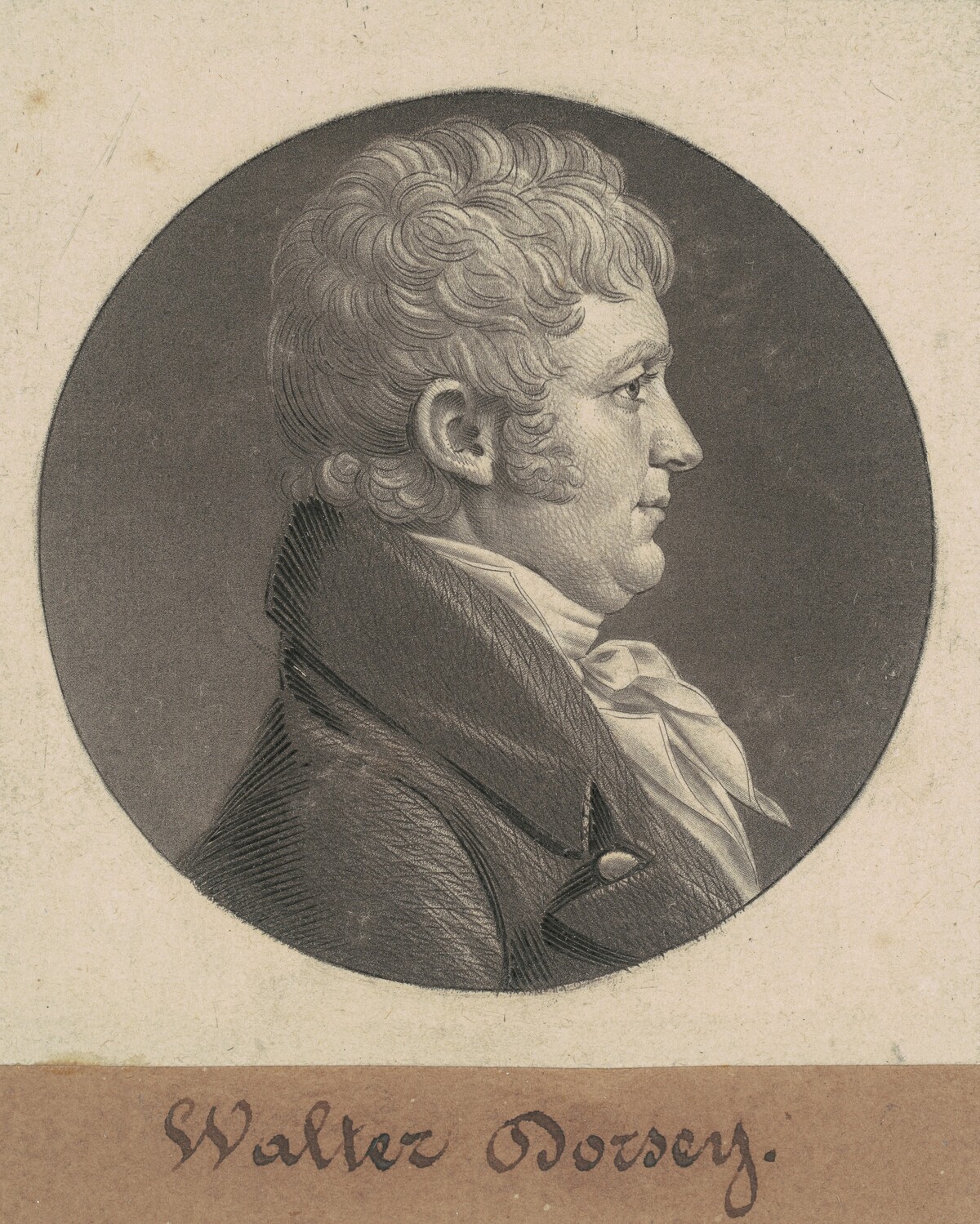 Walter Dorsey by Charles B. J. Févret de Saint-Mémin