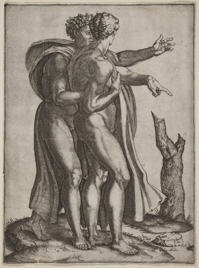 Two Nude Men