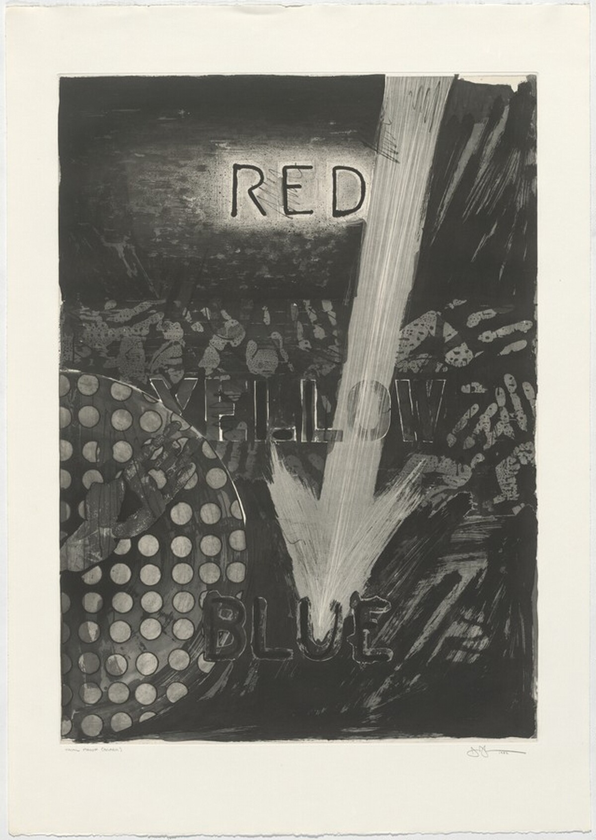 Untitled (Red) [trial proof] by Jasper Johns