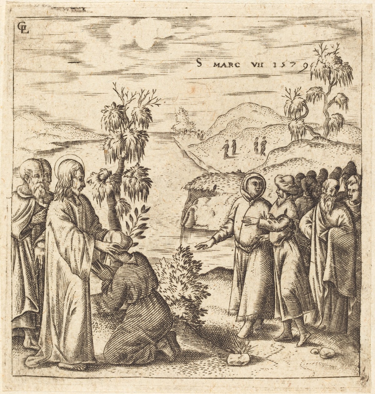 Christ Healing a Deaf Man by Léonard Gaultier