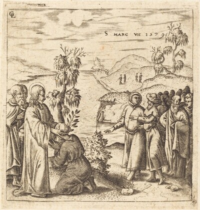 Christ Healing a Deaf Man