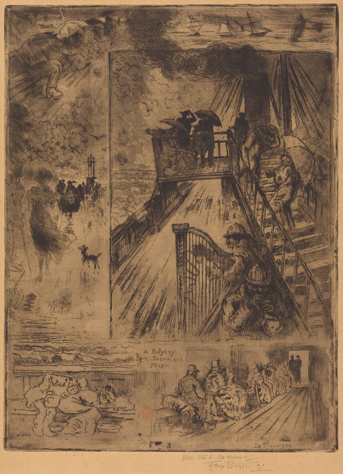 La Traversée (The Passage) by Félix-Hilaire Buhot