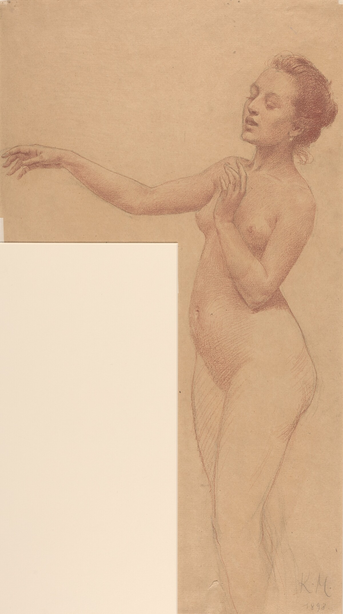 Female Nude with Outstretched Arm by Karel Vitezslav Masek