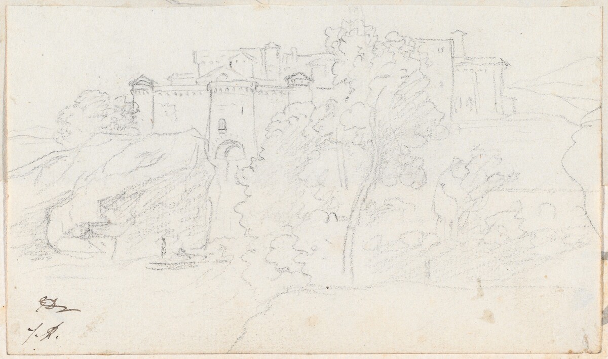 Castle on a Hill by Jacques-Louis David
