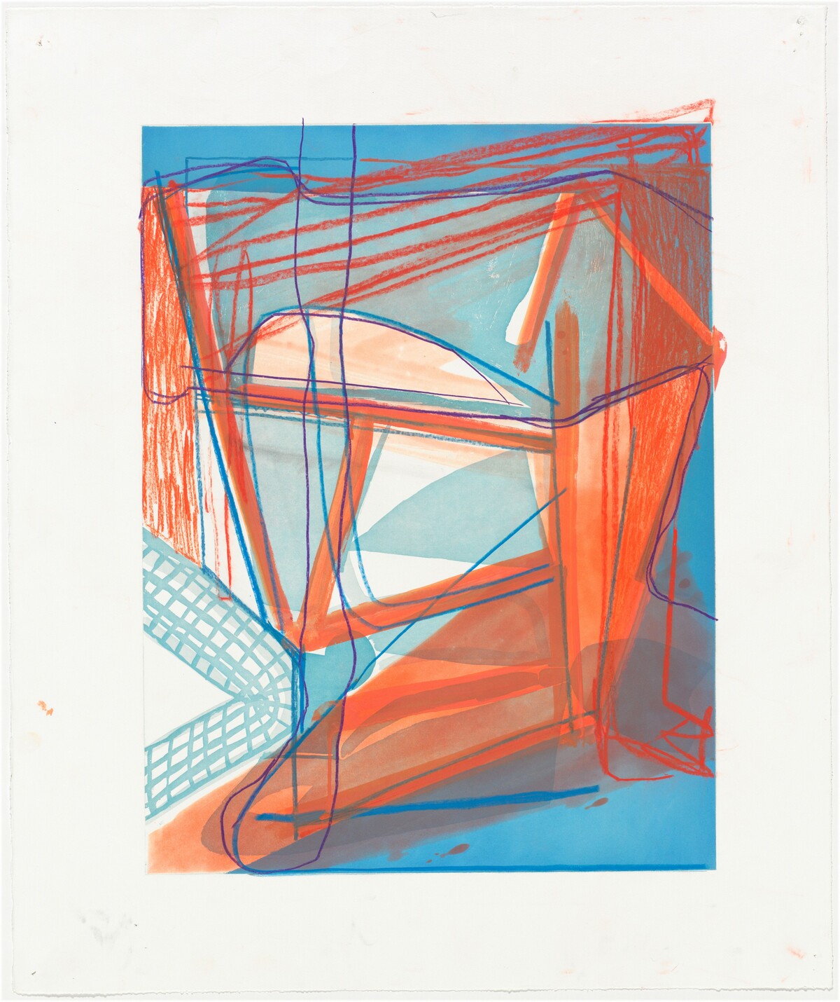 Untitled (working proof for unpublished print) by Amy Sillman