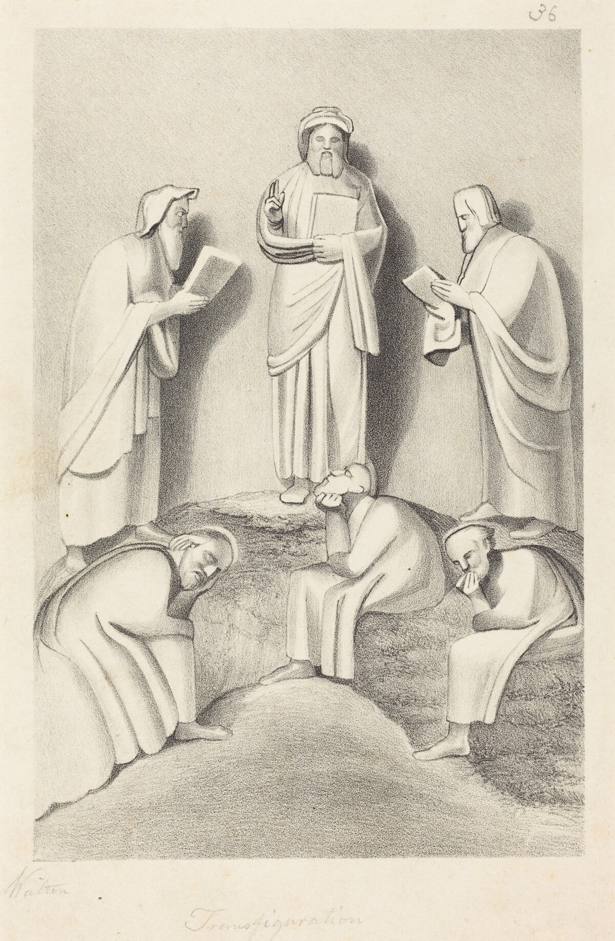 The Transfiguration by W. Walton after John Flaxman