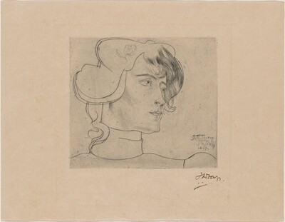 Head of a Woman (Marguérite Adolphine Helfrich)