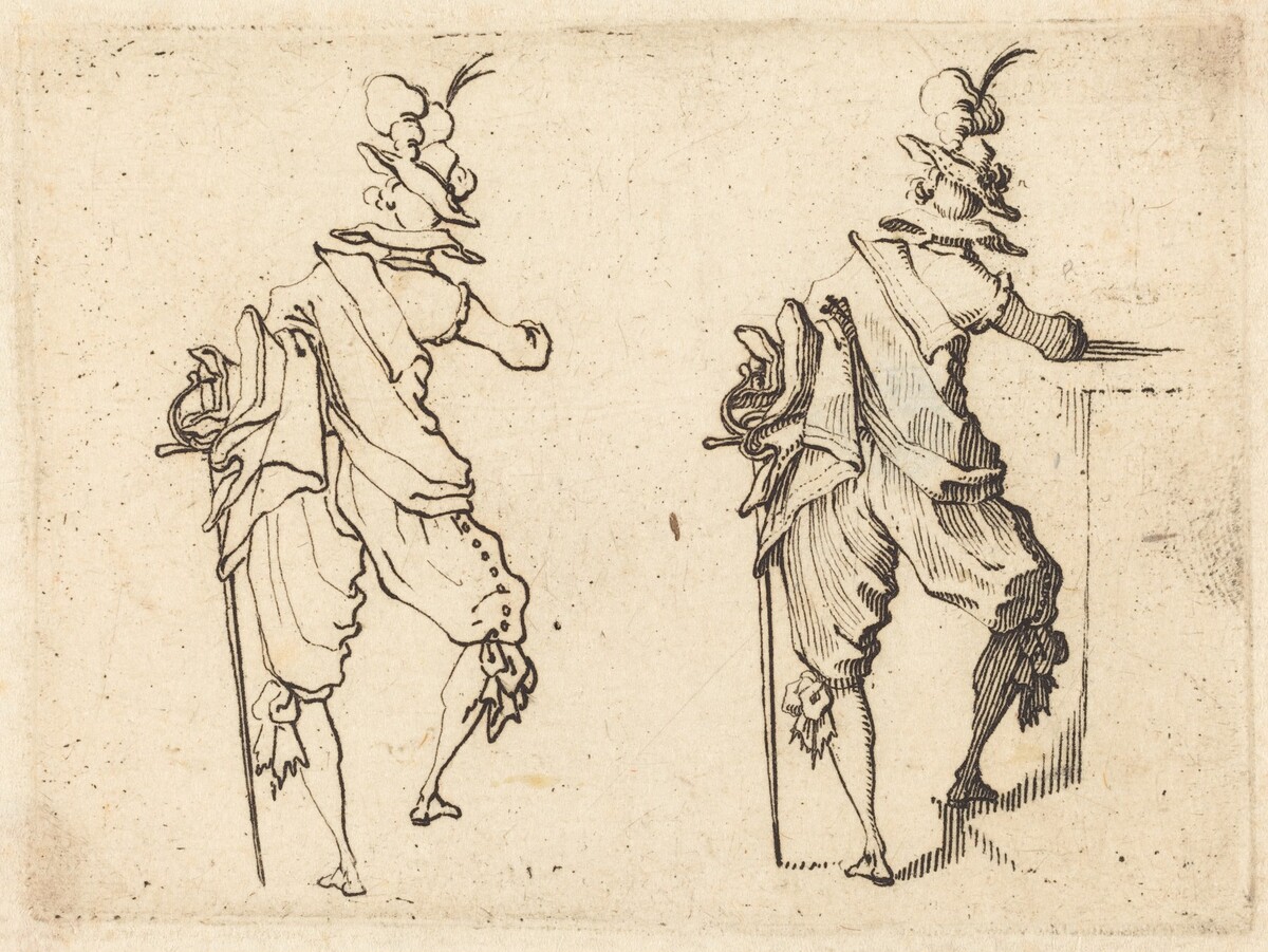 Man with Sword by Jacques Callot