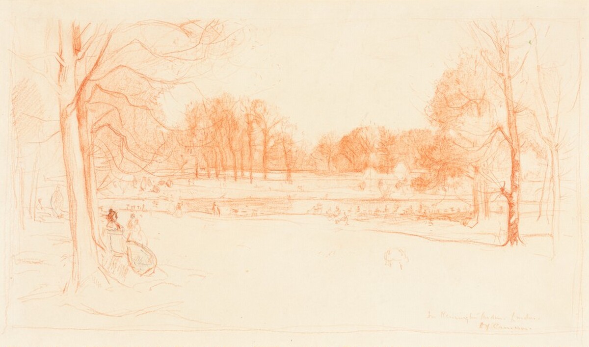 In Kensington Garden by David Young Cameron