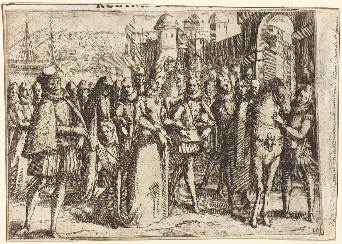 Arrival at Valencia [recto] by Jacques Callot