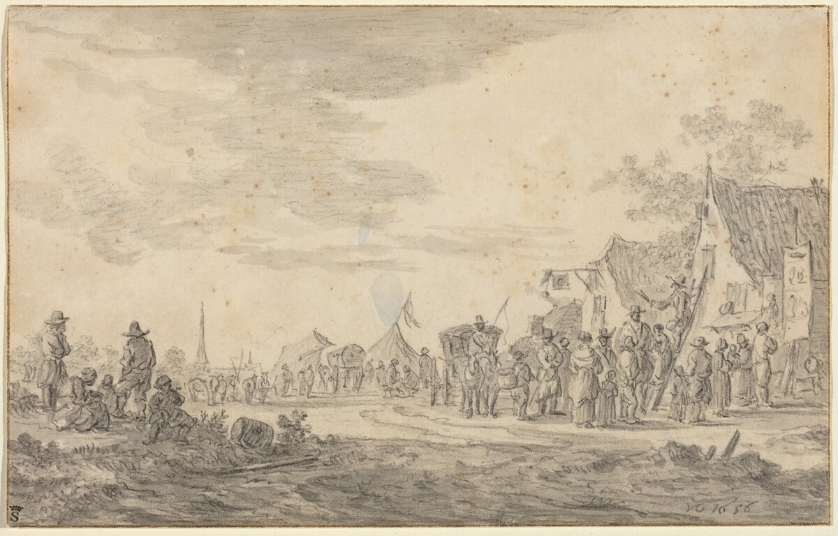Village Fair by Jan van Goyen