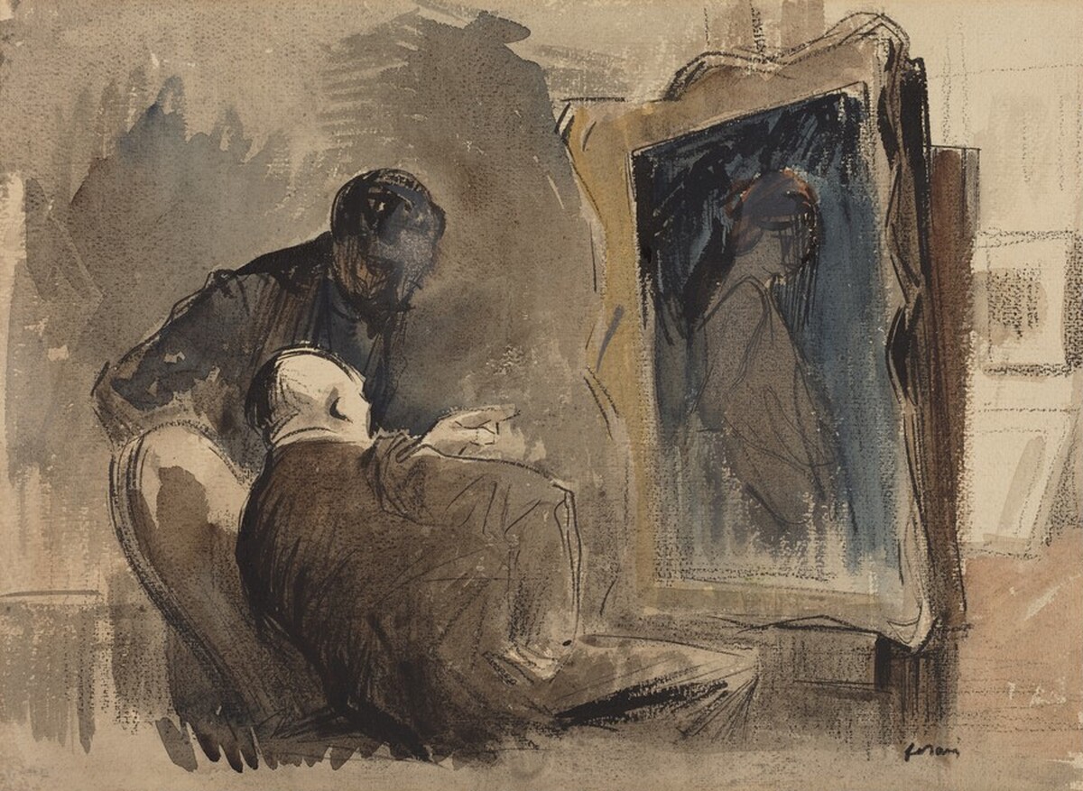 The Connoisseur and the Artist by Jean-Louis Forain
