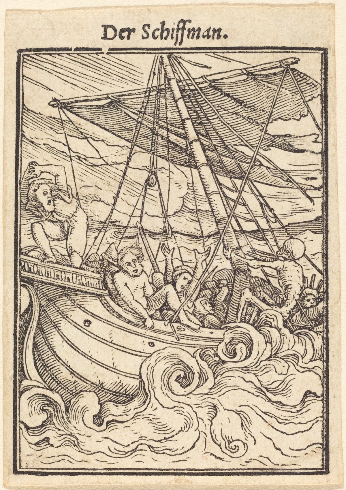Der Schiffman (The Sailor) by Hans Lützelburger after Hans Holbein the Younger