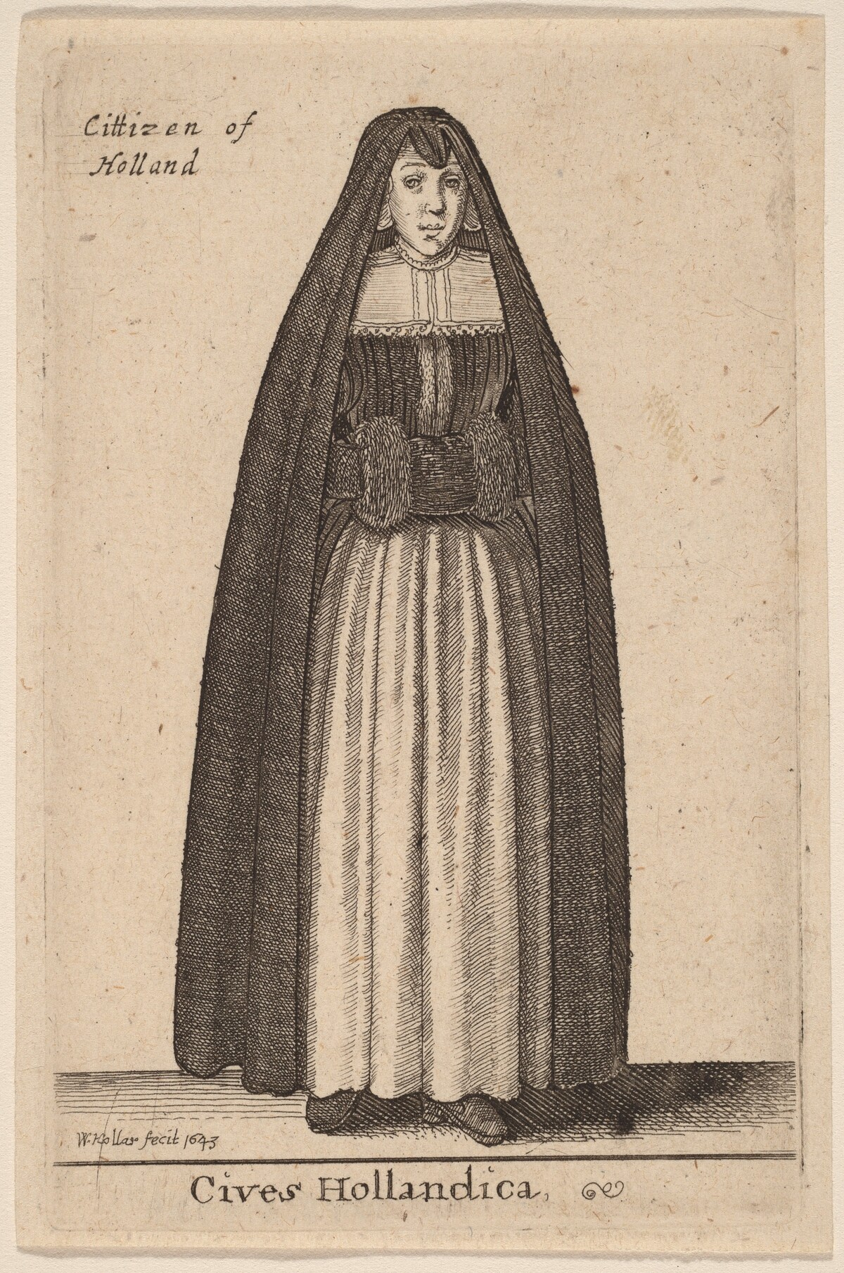 Cives Hollandica by Wenceslaus Hollar