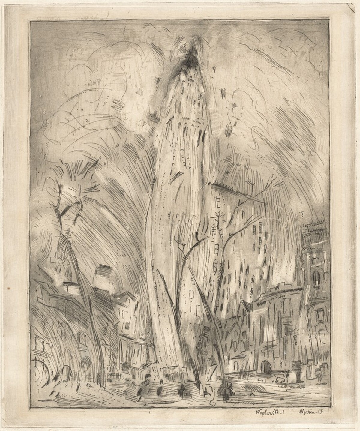Woolworth Building, No. 1 by John Marin