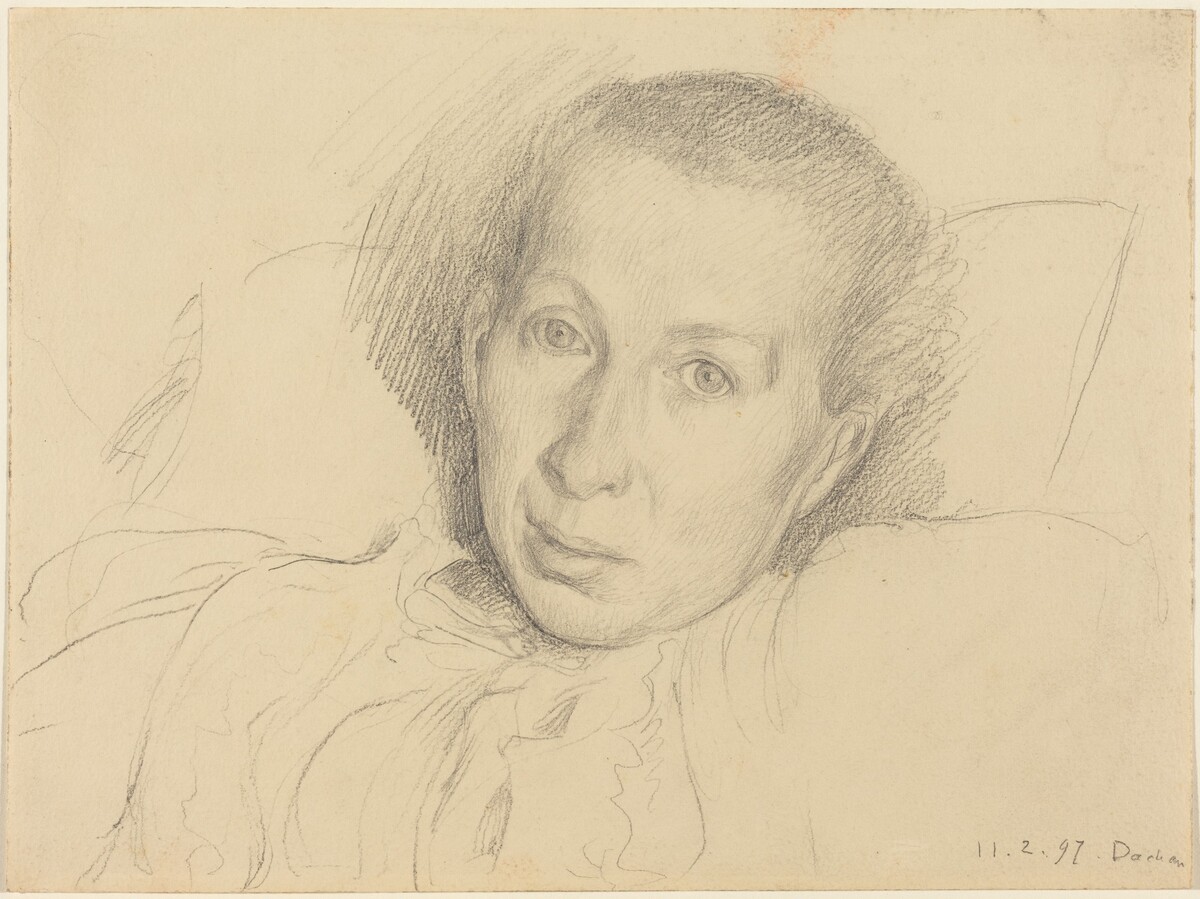 The Artist's Sister, Marie von Kalckreuth by Leopold von Kalckreuth