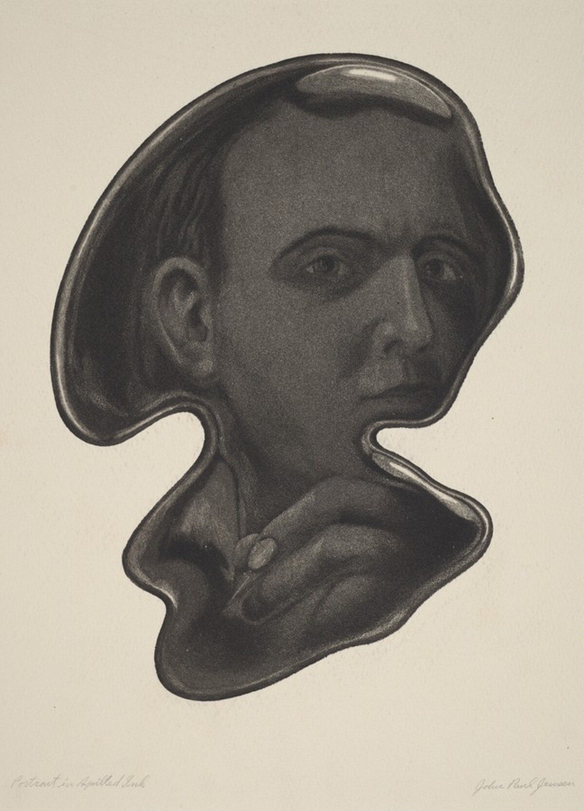 Portrait in Spilled Ink by John Paul Jensen