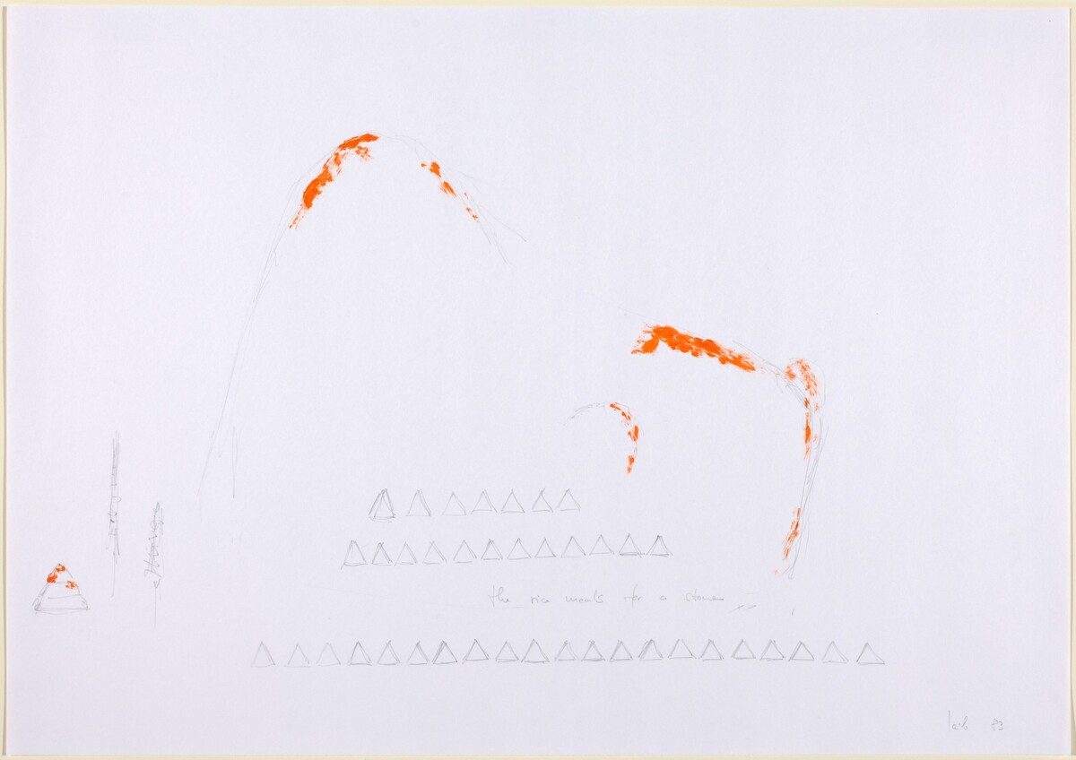 The Rice Meals for a Stone by Wolfgang Laib